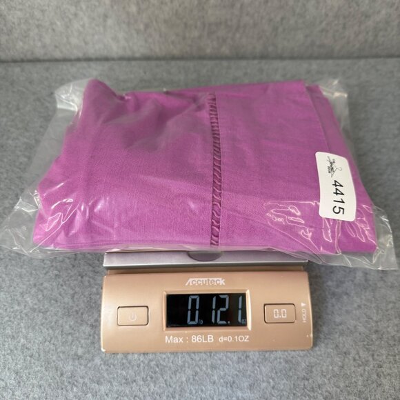 LOFT Purple Cutout Linen Blend Pocket Dress Tunic Womens Medium 3/4 Puff Sleeve - Picture 16 of 16